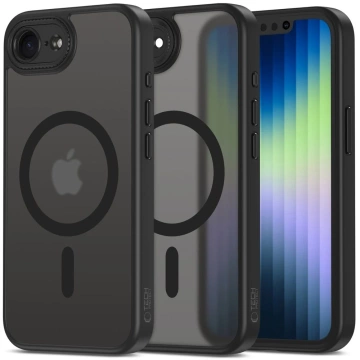 Etui Tech-Protect MagCam MagSafe für iPhone 16e Mattschwarz