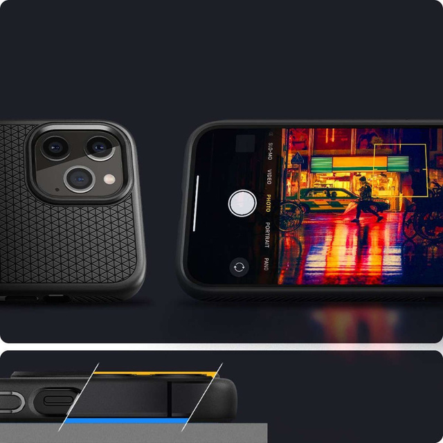 Etui Spigen Liquid Air do Apple iPhone 12/ 12 Pro 6.1 Matte Black