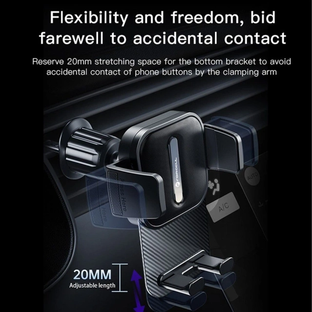 Uchwyt samochodowy F-Grip GuardianAV Zaciskowy do kratki 5,5–10 cm