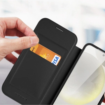 Dux Ducis Skin X Pro Hülle mit Magnetring/Ständer für Samsung S24 – Schwarz