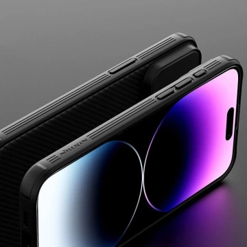 Nillkin CamShield Pro magnetische Hülle für iPhone 15 Pro mit Kameraschutz – Blau