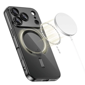 Etui do iPhone 17 Pro Max Tech-Protect MagFlex MagSafe Przezroczysto-Czarne