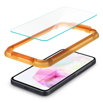 Spigen Alm Glas.tR Panzerglas 2er-Pack für Samsung Galaxy A35 5G Klar