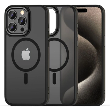 Etui Magmat „2“ Magsafe für Apple iPhone 15 Pro Max Mattschwarz