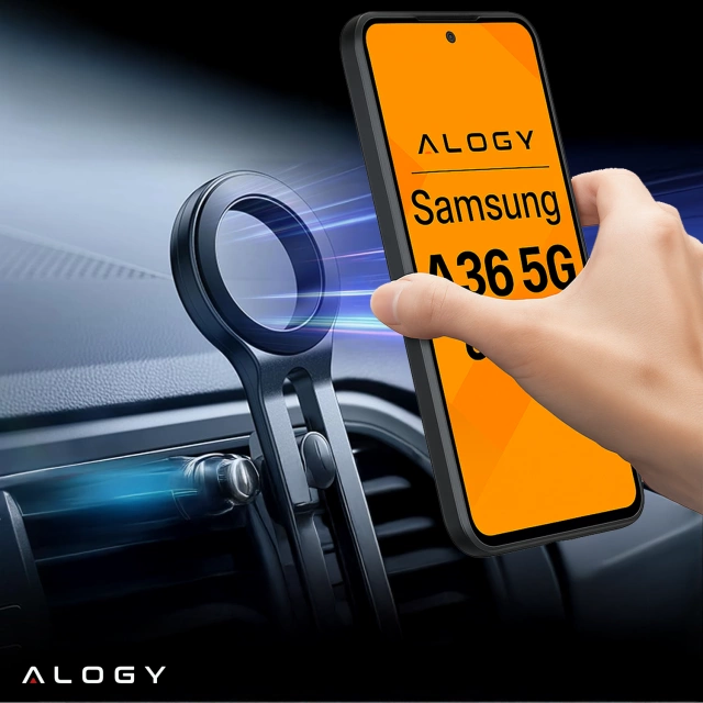 Etui do Samsung Galaxy A36 5G obudowa ochronna na telefon Alogy Matte HybridShield™️ Case Matowe Czarne