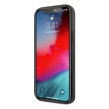 Etui Mercedes MEHCP12LESPBK do iPhone 12 Pro Max 6,7" hardcase Silver Stars Pattern czarny/black