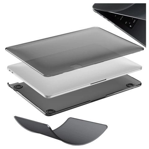 Etui ochronne do Apple Macbook Pro 16 - M1/M2/M3/M4 2021-2024 2025 Alogy AirGuard™ Elastyczna obudowa Matowa Czerń