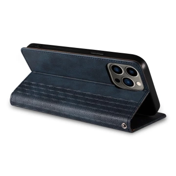 Magnetband Hülle für iPhone 12 Pro Max Tasche Geldbörse Mini Lanyard Anhänger Blau