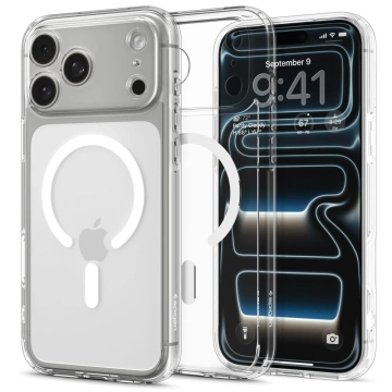 Etui do iPhone 17 Pro Spigen Ultra Hybrid Mag MagSafe Clear/White