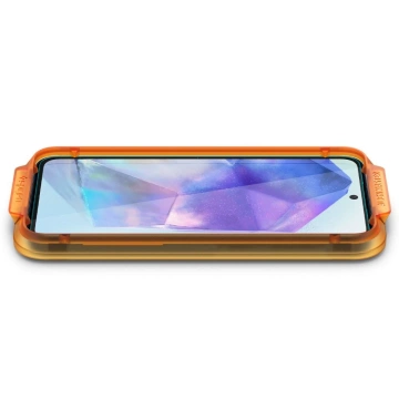 Spigen Alm Glas.tR Panzerglas 2er-Pack für Samsung Galaxy A55 5G Klar