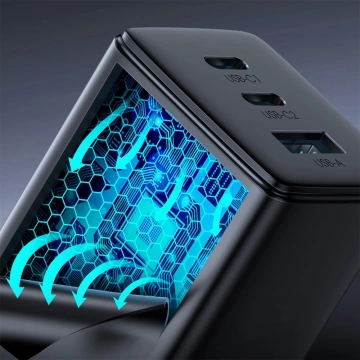 Joyroom TCG01 GaN 65W - Schnellladegerät 2× USB-C USB-A Kabel 100W