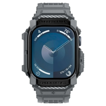Hülle mit Armband für Apple Watch 10 (46 mm) Dunkelgrau Spigen Rugged Armor Pro