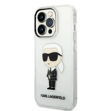 Etui Karl Lagerfeld KLHCP14XHNIKTCT do iPhone 14 Pro Max 6,7" hardcase Ikonik Karl Lagerfeld transparent 