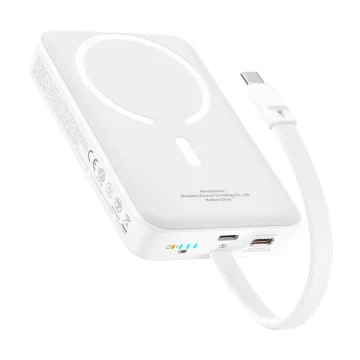 Powerbank Magnetyczny Baseus Mini 10000mAh 30W, biały – Edycja Bayern