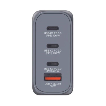 Verbatim GaN 100W Wandladegerät 3xUSB-C/USB-A-Adapter