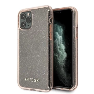 Guess GUHCN58PCGLPI iPhone 11 Pro różowy/pink Hard Case Glitter