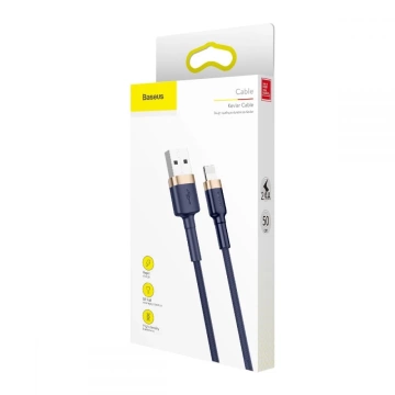 BASEUS CAFULE LIGHTNING CABLE 100CM NAVY BLUE/GOLD