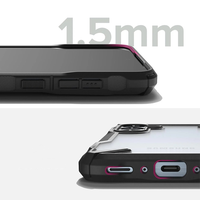 Etui do Samsung Galaxy A35 5G pancerne obudowa case plecki cover Ringke Fusion X Black