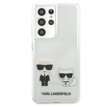 Karl Lagerfeld KLHCS21LCKTR S21 Ultra G998 hardcase Transparent Karl & Choupette