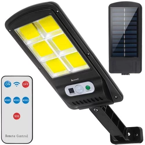 Lampa solarna 120 LED Mocna z czujnikiem ruchu i zmierzchu