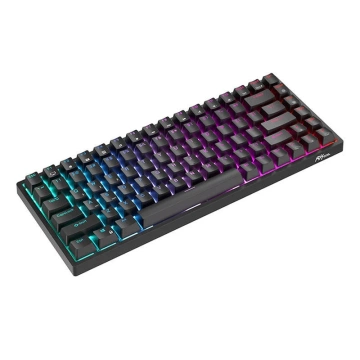 Royal Kludge RK84 RGB mechanische Tastatur, roter Schalter (schwarz)