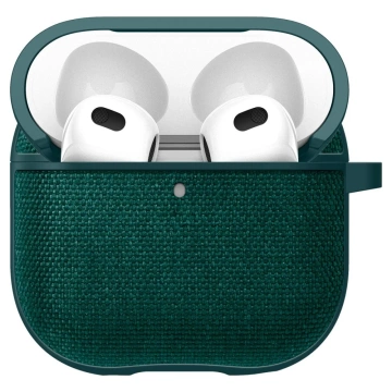 Etui do Apple AirPods 4 Spigen Urban Fit Midnight Green + Karabińczyk