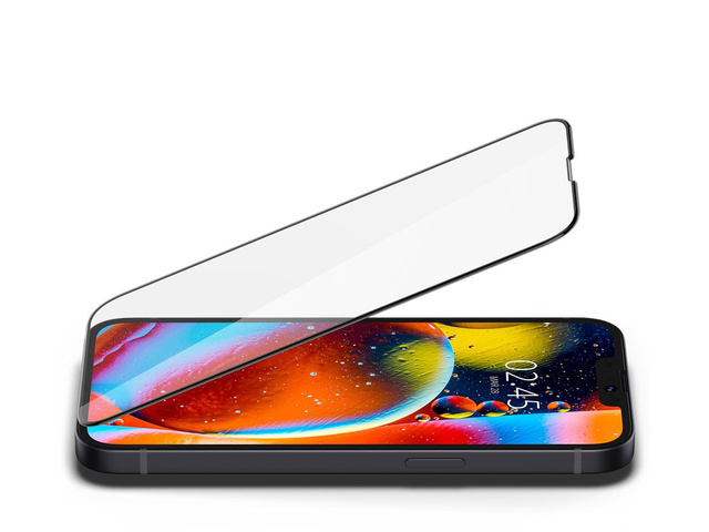 Szkło hartowane Spigen Glas.tR Slim FC do etui do Apple iPhone 13 Mini Black