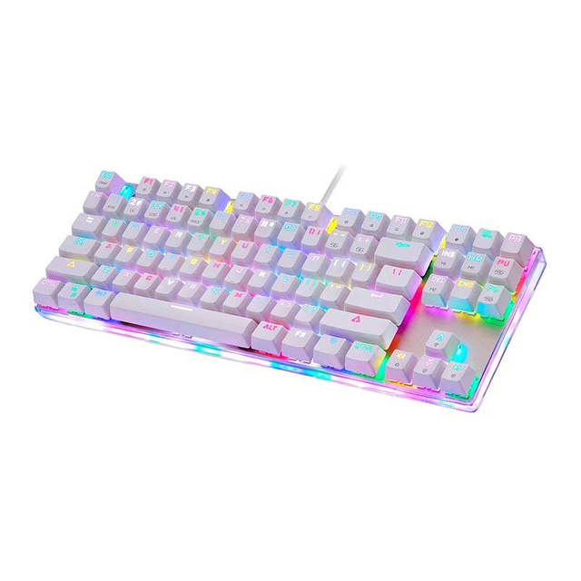 Mechanische Gaming-Tastatur Motospeed K87S RGB (weiß)