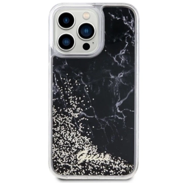 Etui Guess GUHCP14XLCSGSGK für iPhone 14 Pro Max 6,7" Hardcase Liquid Glitter Marble