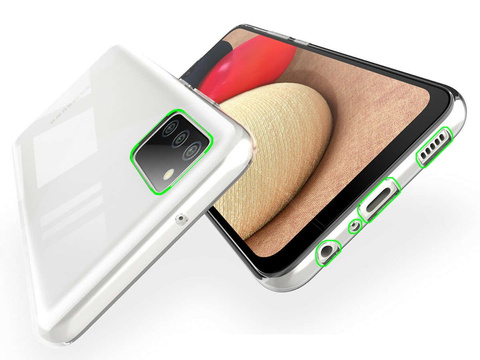 Alogy Silikonhülle Hülle für Samsung Galaxy A02s transparent