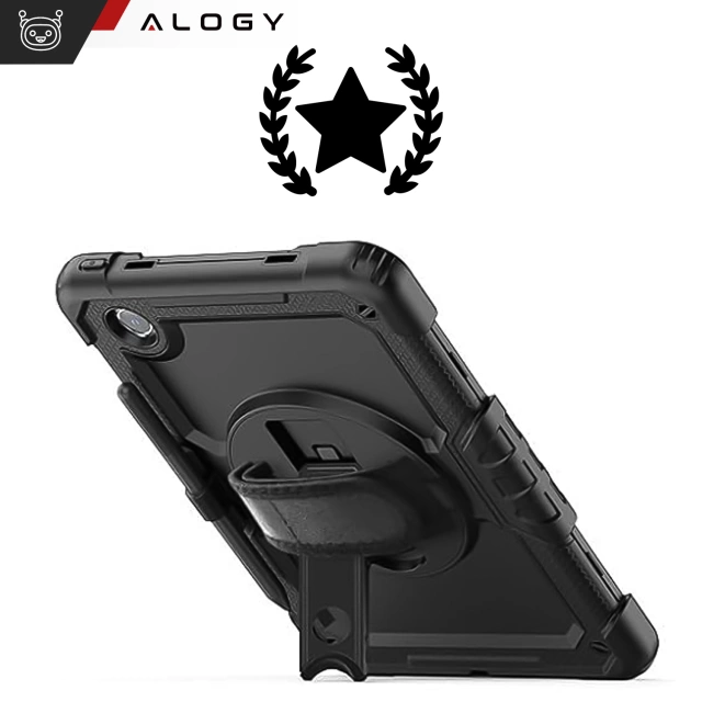 Etui pancerne 360 z miejscem na rysik do Lenovo K11/ K11E 11” / M11 10.95" 11" TB330FU TB330XU TB331FC Alogy Pirate 360 Case obudowa na tablet Czarne