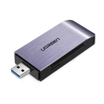 UGREEN SD / micro SD / CF / MS Kartenleser für USB 3.0 grau (50541)