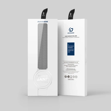 Pasek Dux Ducis Magnetarmband Samsung Galaxy Watch/Huawei Watch/Honor Watch (20mm) srebrny (Mailänder Version)