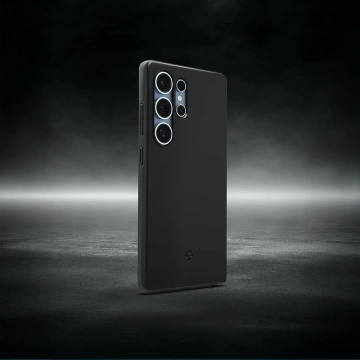 Samsung Galaxy S25 Ultra Schwarze Spigen Thin Fit Mag MagSafe Hülle