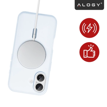 Etui do Apple iPhone 17 – matowa obudowa do MagSafe z ochroną obiektywu, smukłe i odporne na zarysowania, idealne dopasowanie – Alogy Skinny MatteCase™ Mist Blue