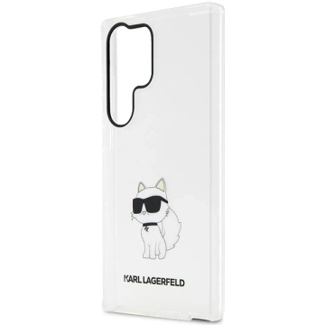 Handyschutzhülle Karl Lagerfeld KLHCS23LHNCHTCT für Samsung Galaxy S23 Ultra S918 transparente Hardcase Ikonik Choupette
