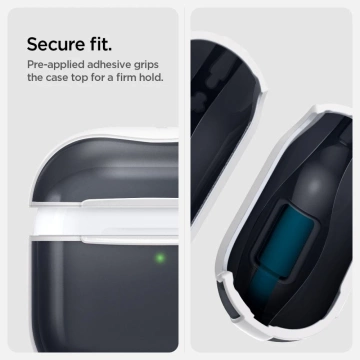 Apple AirPods 4 Hülle Spigen Classic C1 Graphit Karabiner