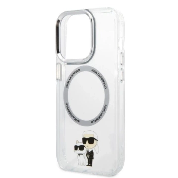 Etui Karl Lagerfeld KLHMP14LHNKCIT do iPhone 14 Pro 6,1" hardcase Iconic Karl&Choupette Magsafe