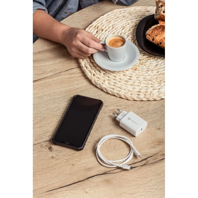 Ładowarka Forcell 20W USB-C PD QC 4.0 + Kabel Lightning do iPhone 12 13 14