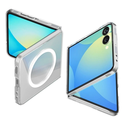 Etui do Galaxy Z Flip 7 Spigen AirSkin Mag MagSafe Clear/White