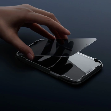 Baseus 2x Tempered Glass für iPhone 12 Pro / iPhone 12 mit Abdeckung für Lautsprecherpositionierer (SGBL060702) (case friendly)