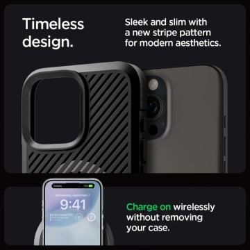 Etui Spigen Core Armor Mag MagSafe für Apple iPhone 16 Pro Max Mattschwarz