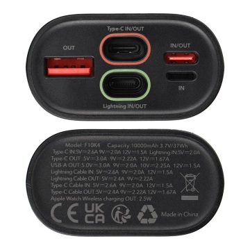Powerbank Forcell F-Energy F10k4 10000 mAh 5w1 für Apple Watch PD QC