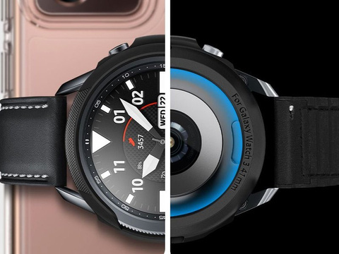 Etui Spigen Liquid Air für Samsung Galaxy Watch 3 41mm Mattschwarz