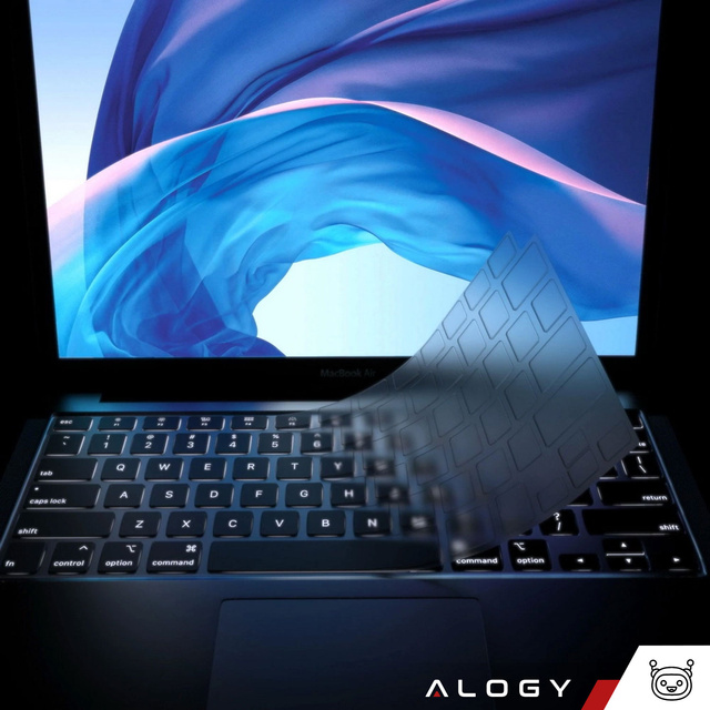 Nakładka ochronna Alogy osłonka silikonowa na klawiaturę USA do Apple Macbook Air 13 M1 2019-2020 Przezroczysta