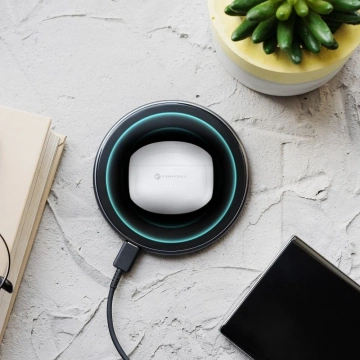 Słuchawki bezprzewodowe douszne BT 5.3 Forcell F-Audio TWS Clear Sound białe 