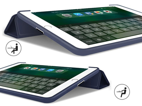Alogy Smart Case Apple iPad 2 3 4 Silikon Rosa Glas