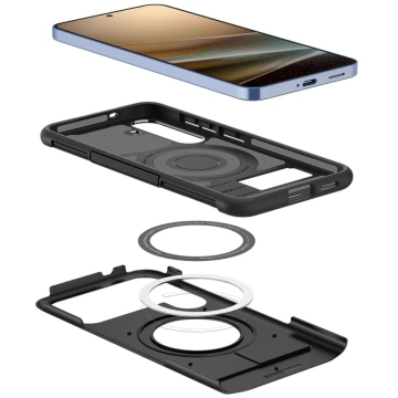 Etui für Samsung Galaxy S25 Plus Schwarz Spigen Slim Armor Mag MagSafe