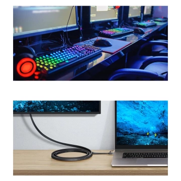 Baseus Speed ​​Six Netzwerkkabel RJ45 1000Mbps 1,5m schwarz (WKJS000001)