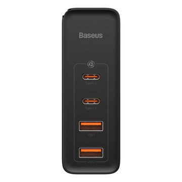 Baseus GaN2 Pro Wandladegerät, 2x USB, 2x USB-C, 100W, EU (schwarz)